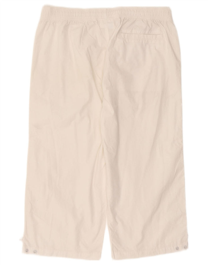 CHAMPION Pantaloni da tuta Capri da uomo grandi in cotone bianco
