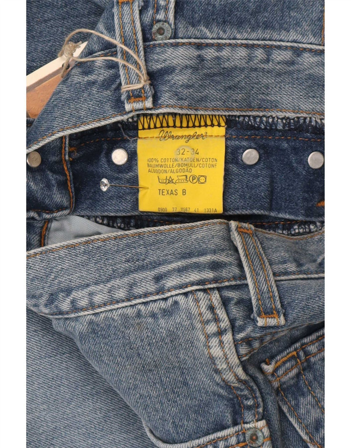 Jeans dritti da uomo Wrangler Texas W32 L28 cotone blu