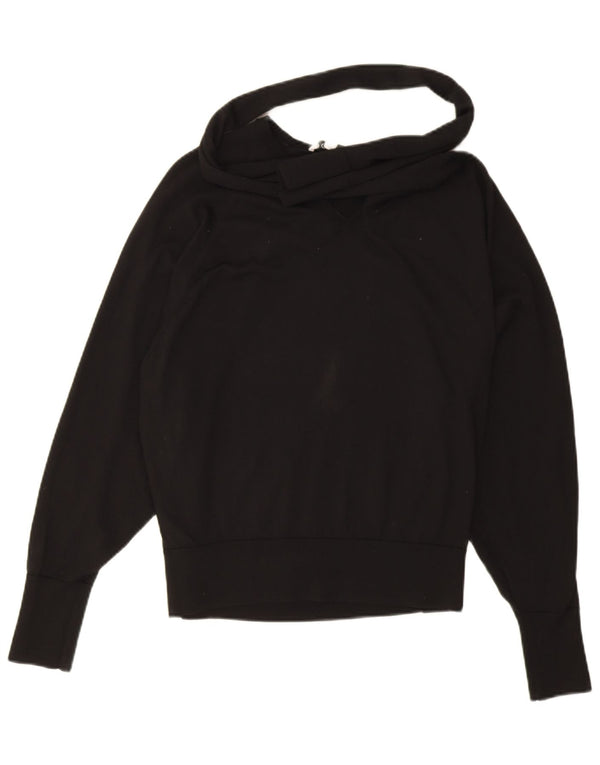 Maglione da donna oversize con scollo a V Cos UK 10 piccolo in lana nera