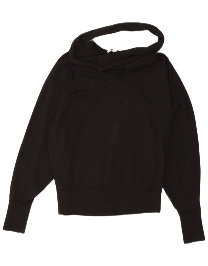Maglione da donna oversize con scollo a V Cos UK 10 piccolo in lana nera