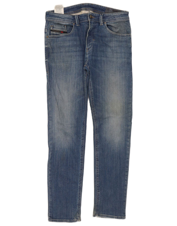 Jeans slim da uomo Diesel W32 L31 cotone blu