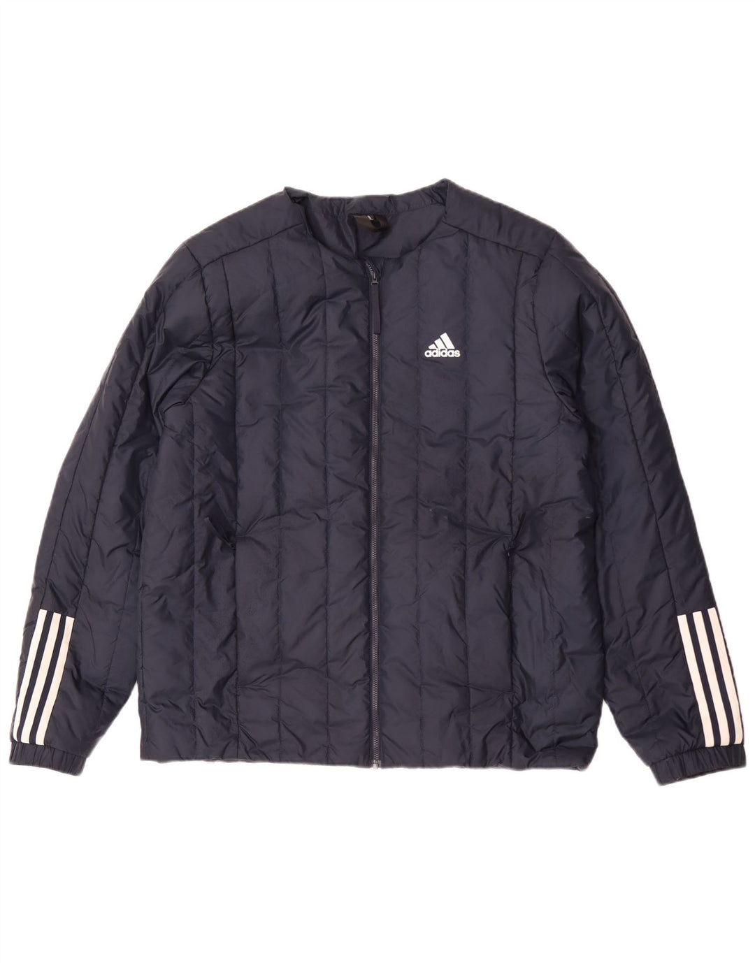 Giacca imbottita da uomo Adidas UK 40 Large blu navy in poliestere