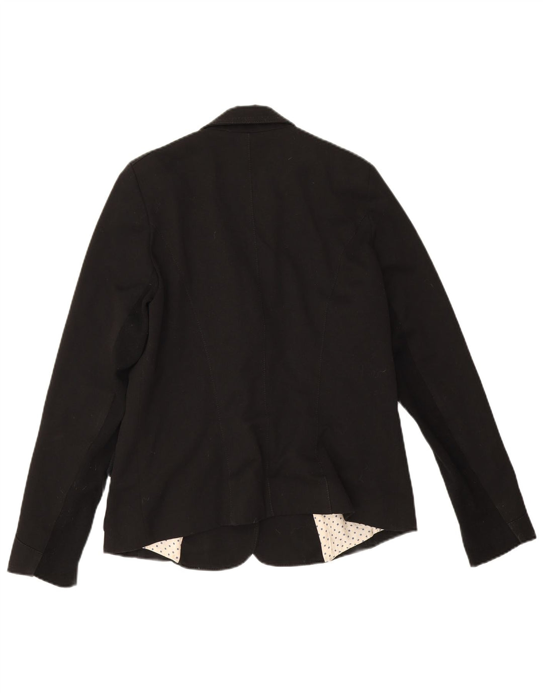 Giacca blazer a 2 bottoni da donna Trussardi Jeans UK 14 media nera
