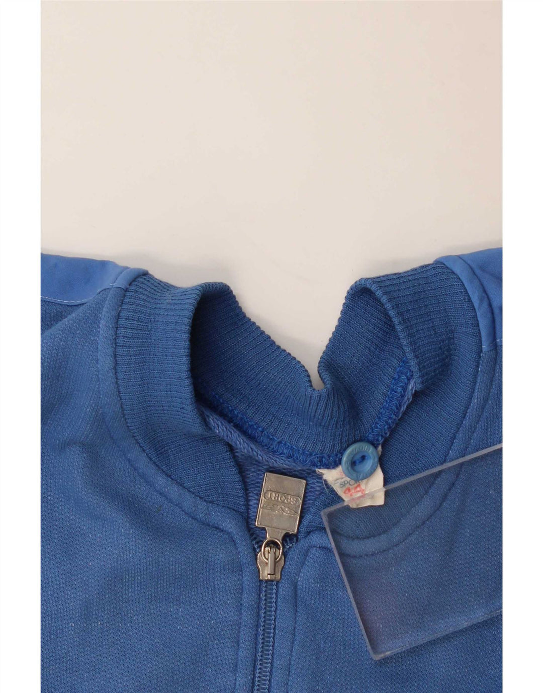 Giacca da ginnastica vintage da uomo UK 44 XL in cotone blu