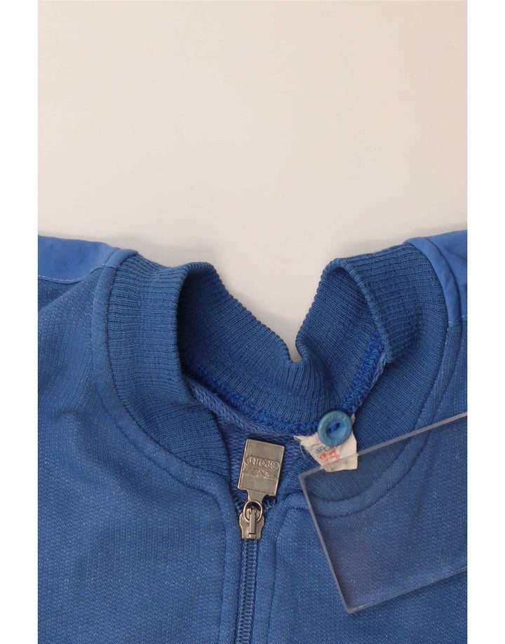 Giacca da ginnastica vintage da uomo UK 44 XL in cotone blu