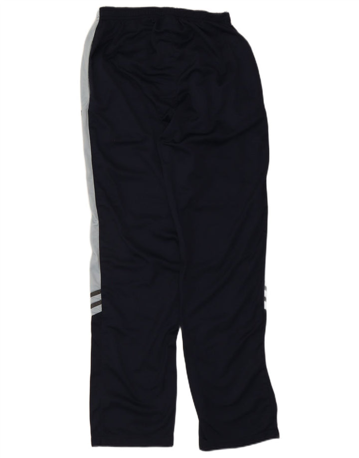 Pantaloni da tuta da uomo Asics grandi in poliestere color block blu navy