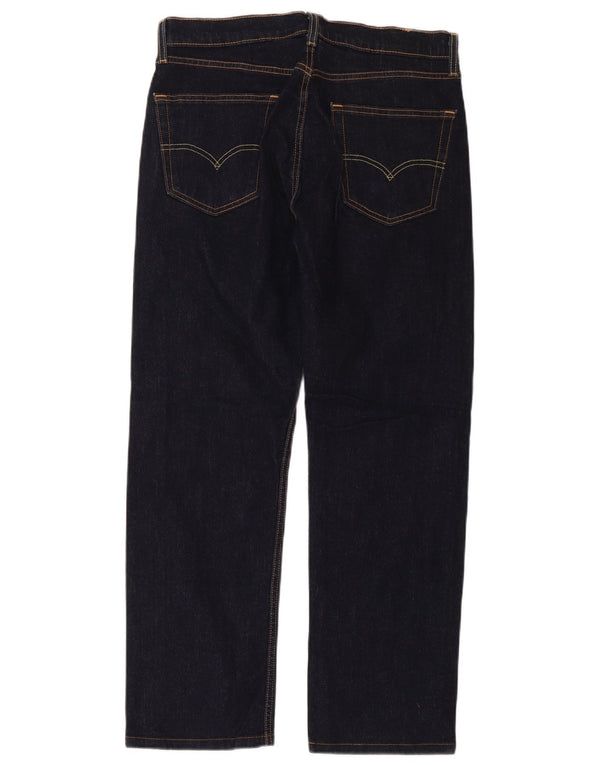 Jeans dritti da uomo Levi's W32 L32 in cotone blu navy