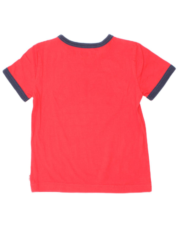 T-shirt grafica per ragazzi Levi's Top 3-4 anni Colorblock rosso
