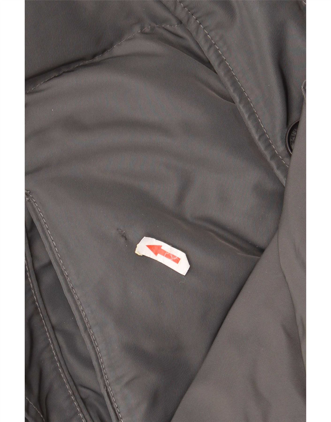 PEUTEREY Cappotto imbottito con cappuccio da uomo UK 40 Large Grigio Poliestere