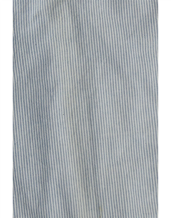 Pantaloni da Abito Dritti Uomo FAY IT 48 Medio W32 L31 Cotone Gessato Blu