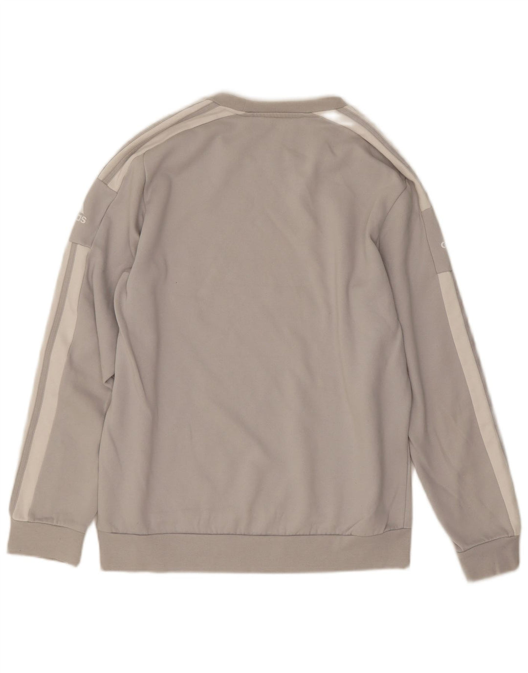 Felpa grafica da uomo Adidas Felpa in cotone grigio medio