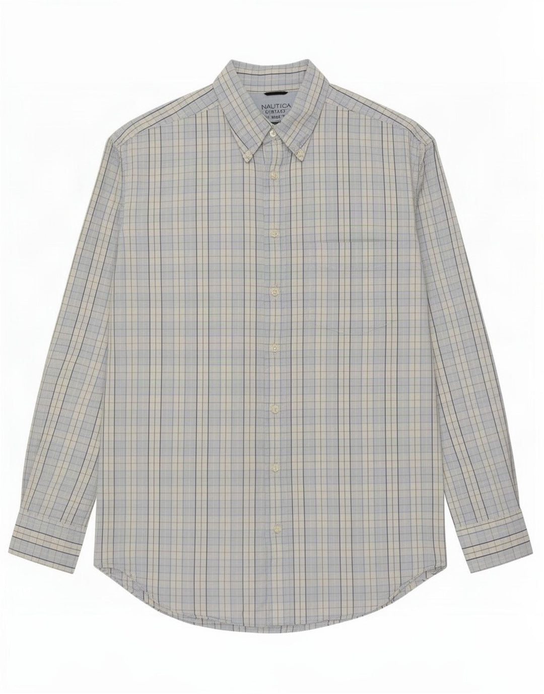 Camicia da uomo Nautica XL in cotone a quadri blu