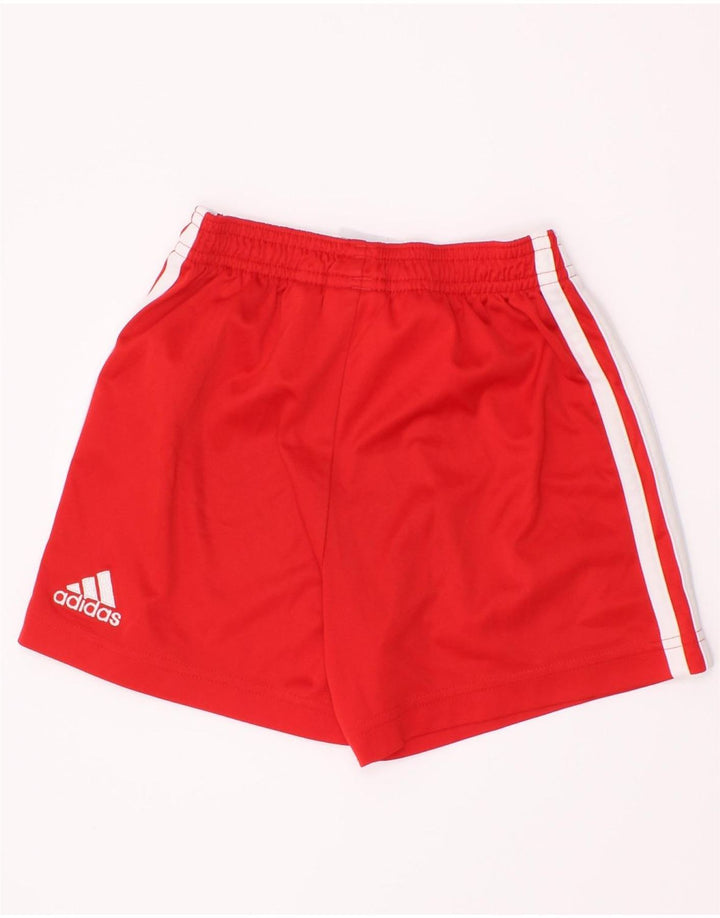 Pantaloncini sportivi Adidas da ragazzo Liverpool Graphic 3-4 anni in poliestere rosso