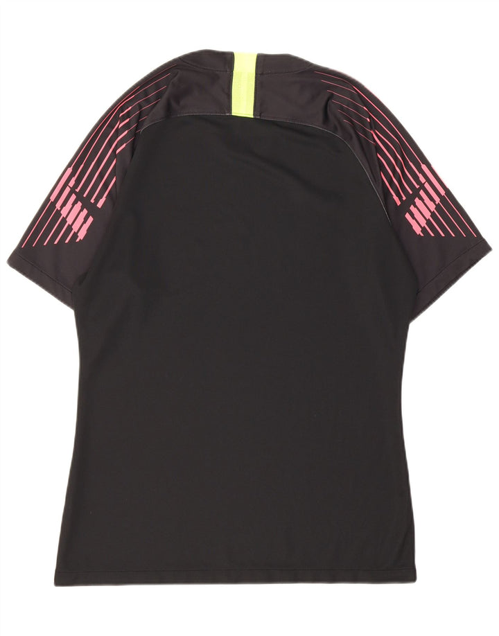 T-shirt Nike Dri Fit da uomo, grande, in poliestere a righe nere