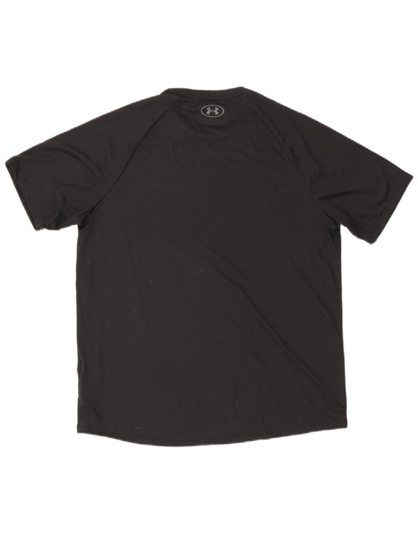 T-shirt da uomo Under Armour Top grande in poliestere nero