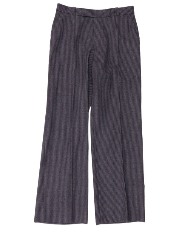 Pantaloni casual bootcut da uomo Pierre Cardin W30 L32 gessato blu navy