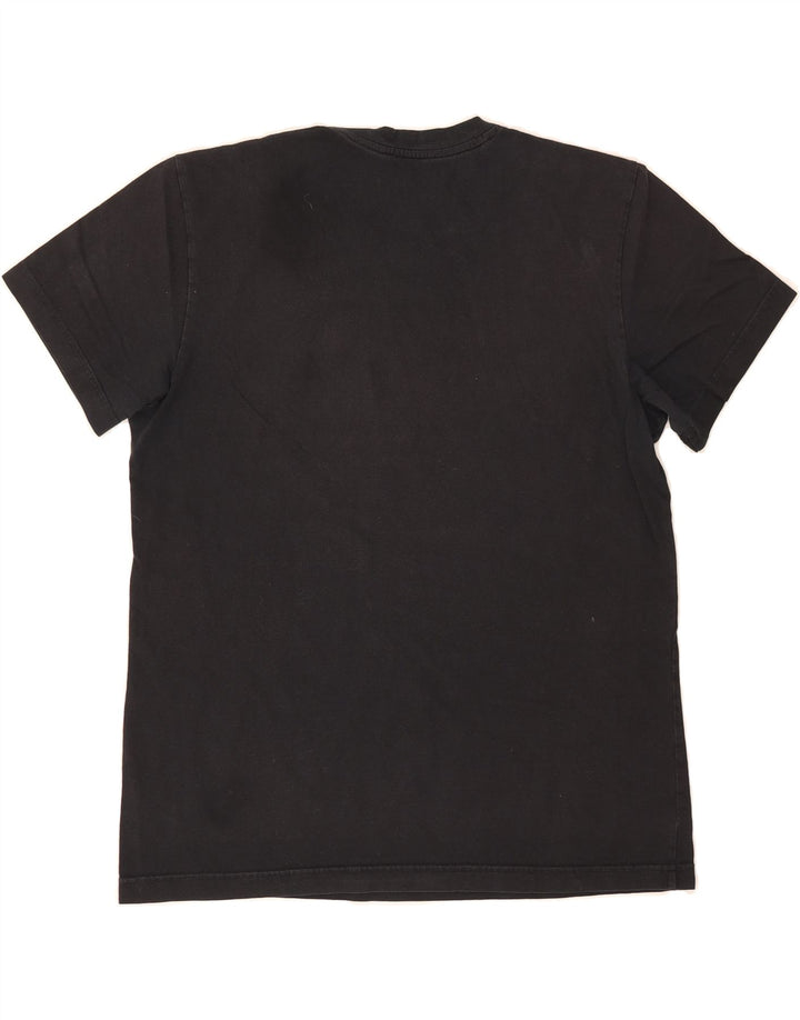 ADIDAS Mens Graphic T-Shirt Top Medium Black Cotton Vintage Adidas and Second-Hand Adidas from Messina Hembry 
