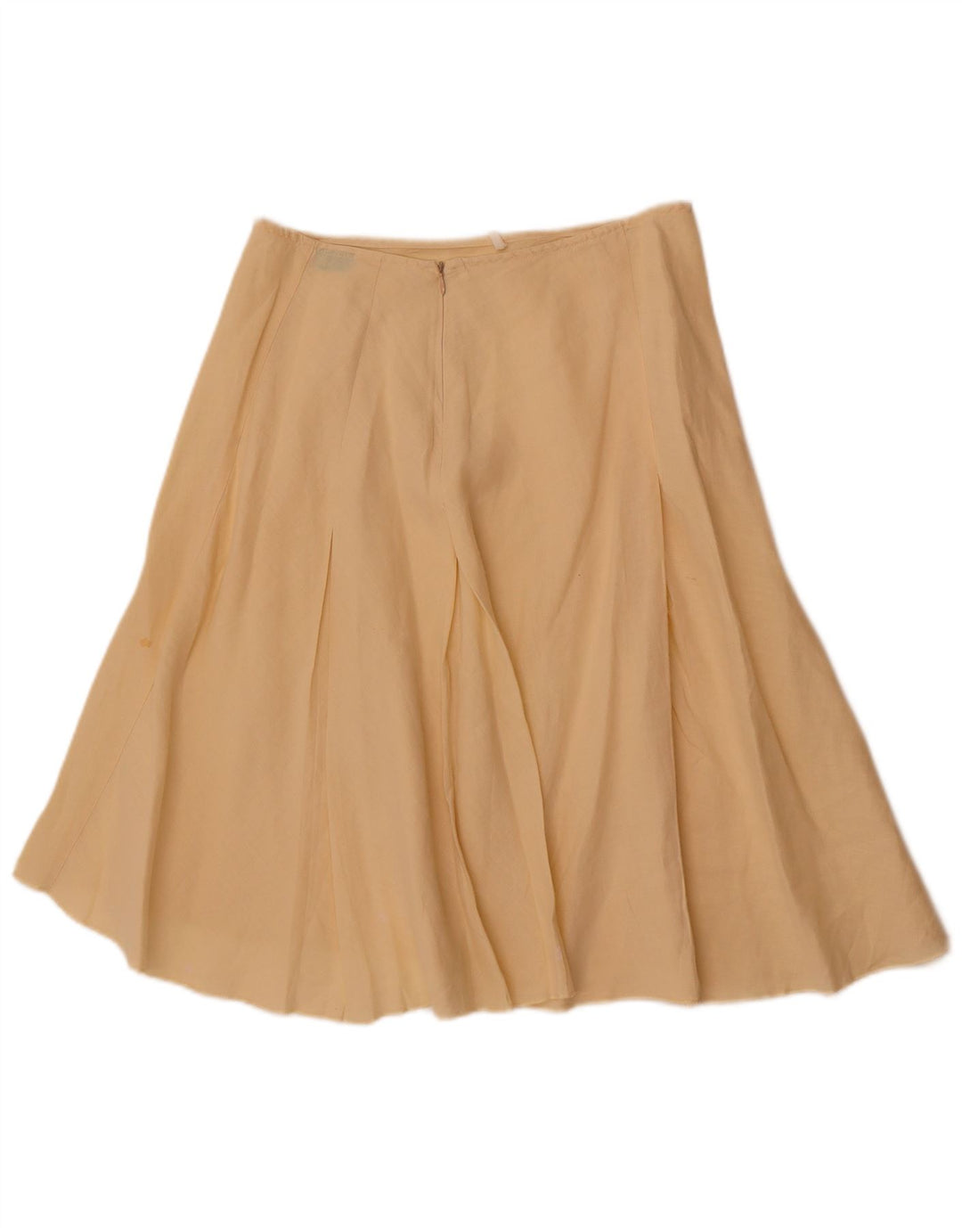Gonna a trapezio da donna Benetton W28 giallo medio