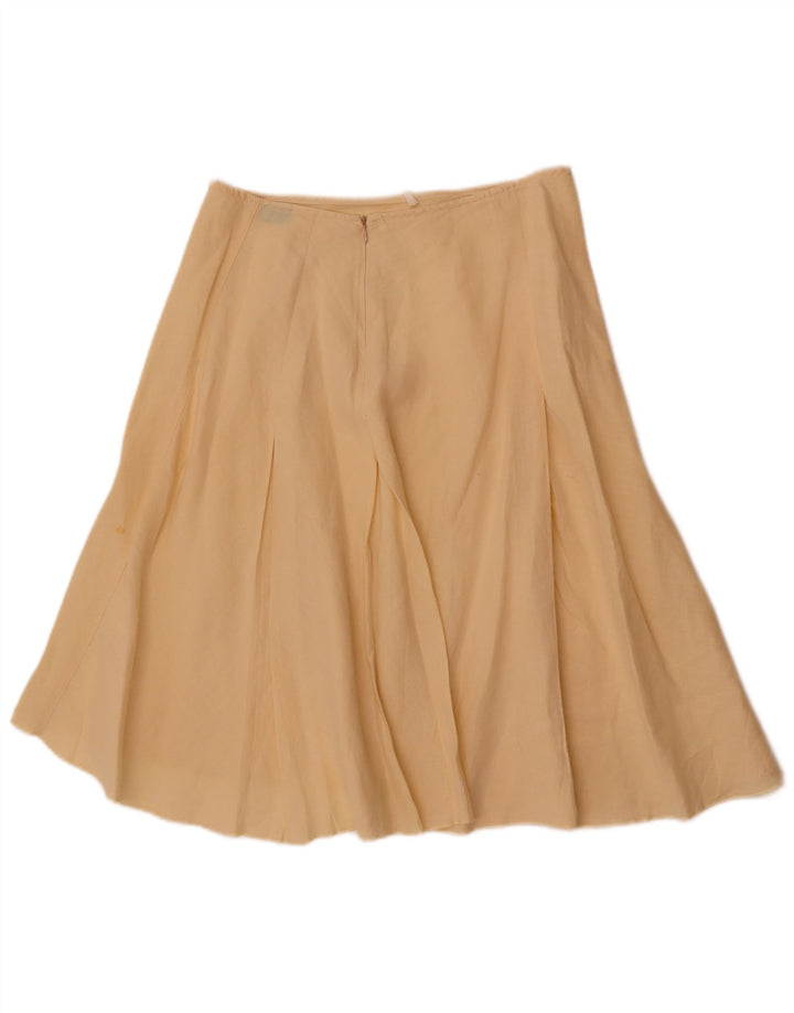 Gonna a trapezio da donna Benetton W28 giallo medio
