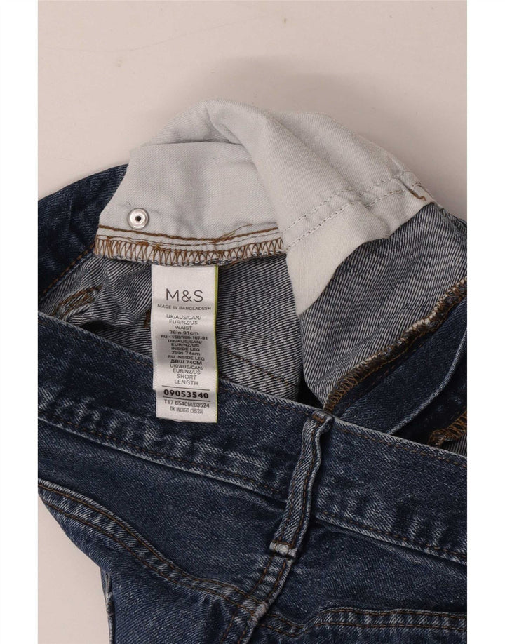 Jeans dritti da uomo Marks & Spencer W36 L29 cotone blu
