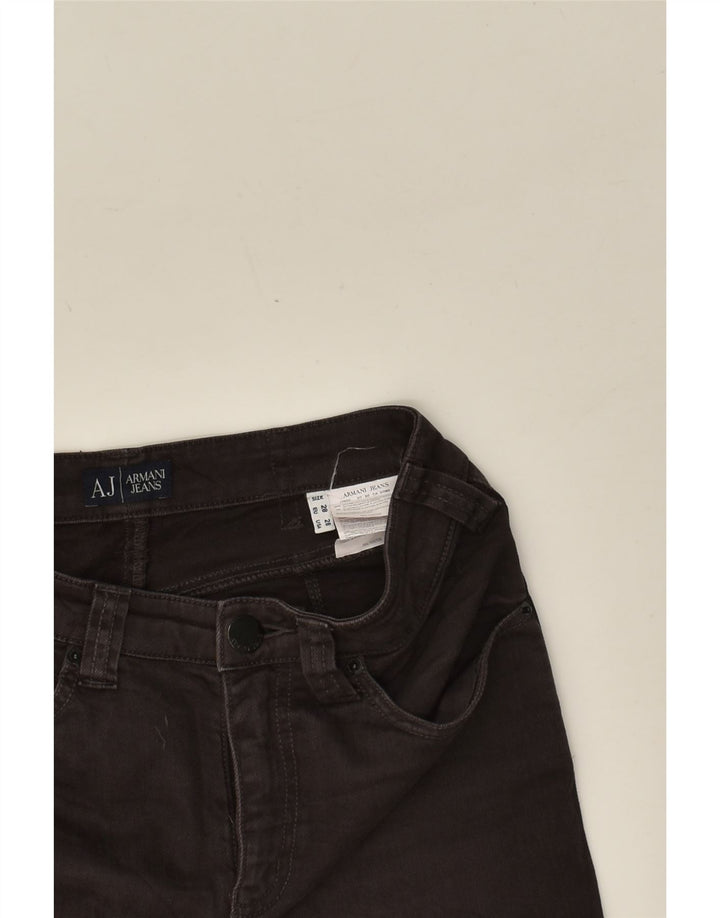 ARMANI Womens Slim Jeans W28 L32  Brown Cotton Vintage Armani and Second-Hand Armani from Messina Hembry 