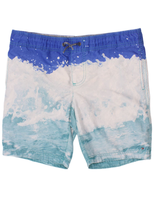 Pantaloncini da bagno per ragazzi Tommy Hilfiger 13-14 anni blu tie dye