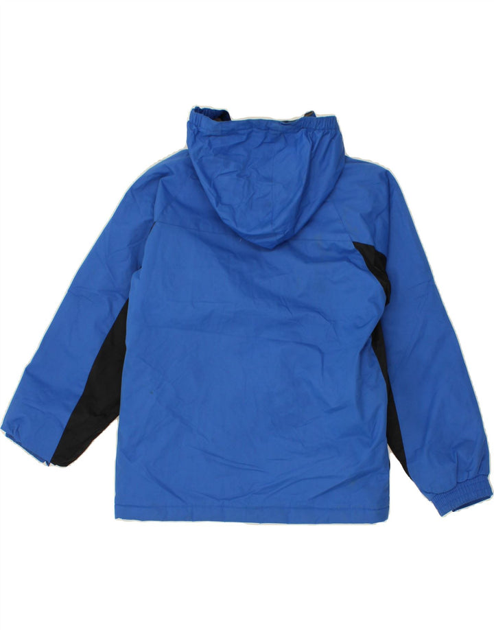 MOUNTAIN WAREHOUSE Boys Hooded Windbreaker Jacket 11-12 Years Blue Vintage Mountain Warehouse and Second-Hand Mountain Warehouse from Messina Hembry 
