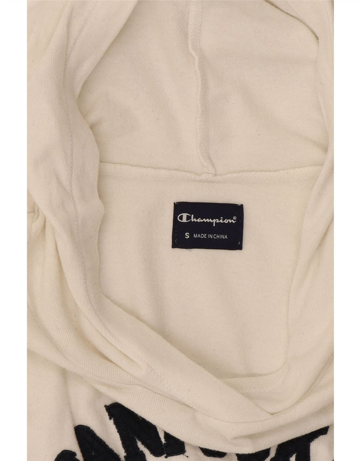 Maglione con cappuccio grafico Nantucket da donna CHAMPION UK 10 piccolo cotone bianco