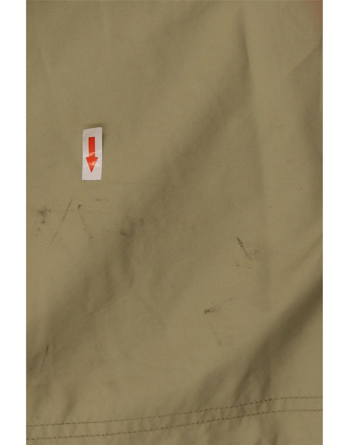 Giacca anorak da uomo con cappuccio CAT UK 40 grande cotone kaki