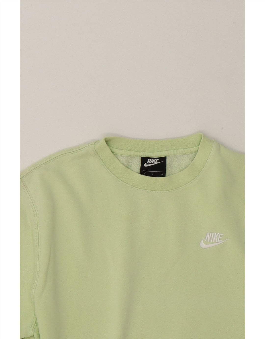 NIKE Womens Oversized Sweatshirt Jumper UK 10 Small Green Cotton Vintage Nike and Second-Hand Nike from Messina Hembry 