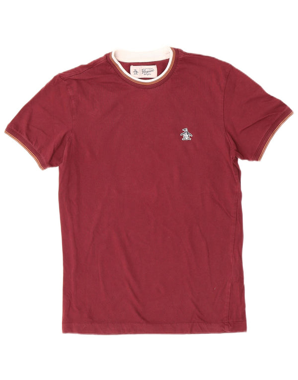 T-shirt da uomo Penguin Top piccola in cotone marrone