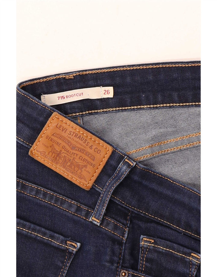 Jeans Levi's 715 Bootcut da donna W26 L29 Blu Navy