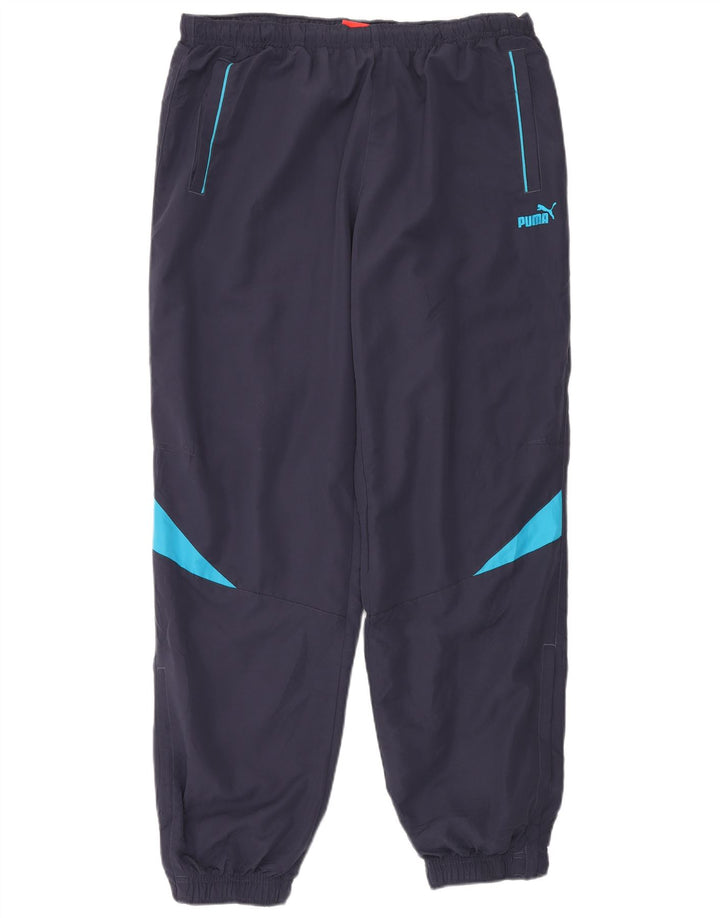 Pantaloni da tuta da uomo PUMA Joggers XL Poliestere color block blu navy