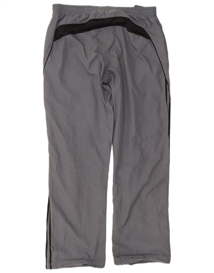 Adidas Pantaloni Tuta Uomo Climalite Taglia Large Colore Grigio a Blocchi in Poliestere