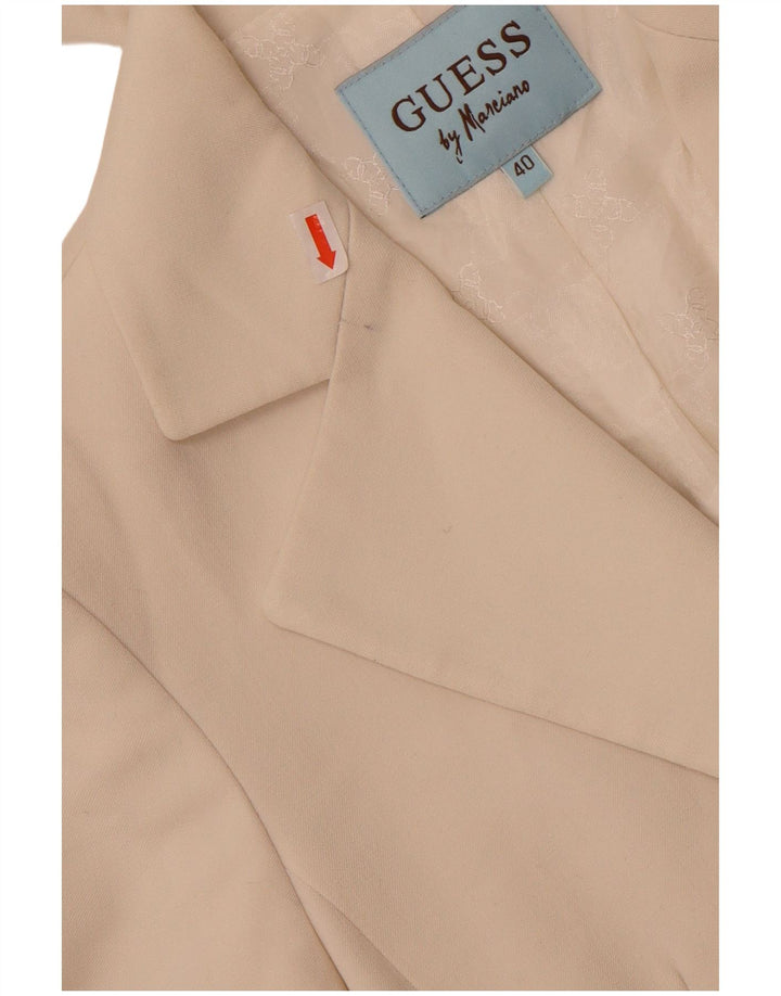 Giacca blazer a 2 bottoni da donna Guess By Marciano IT 40 piccola bianca