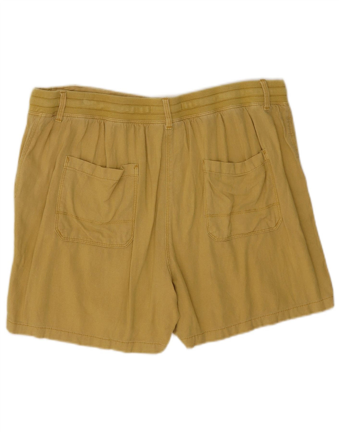 Pantaloncini da donna Marks & Spencer UK 16 Large W34 Lino kaki