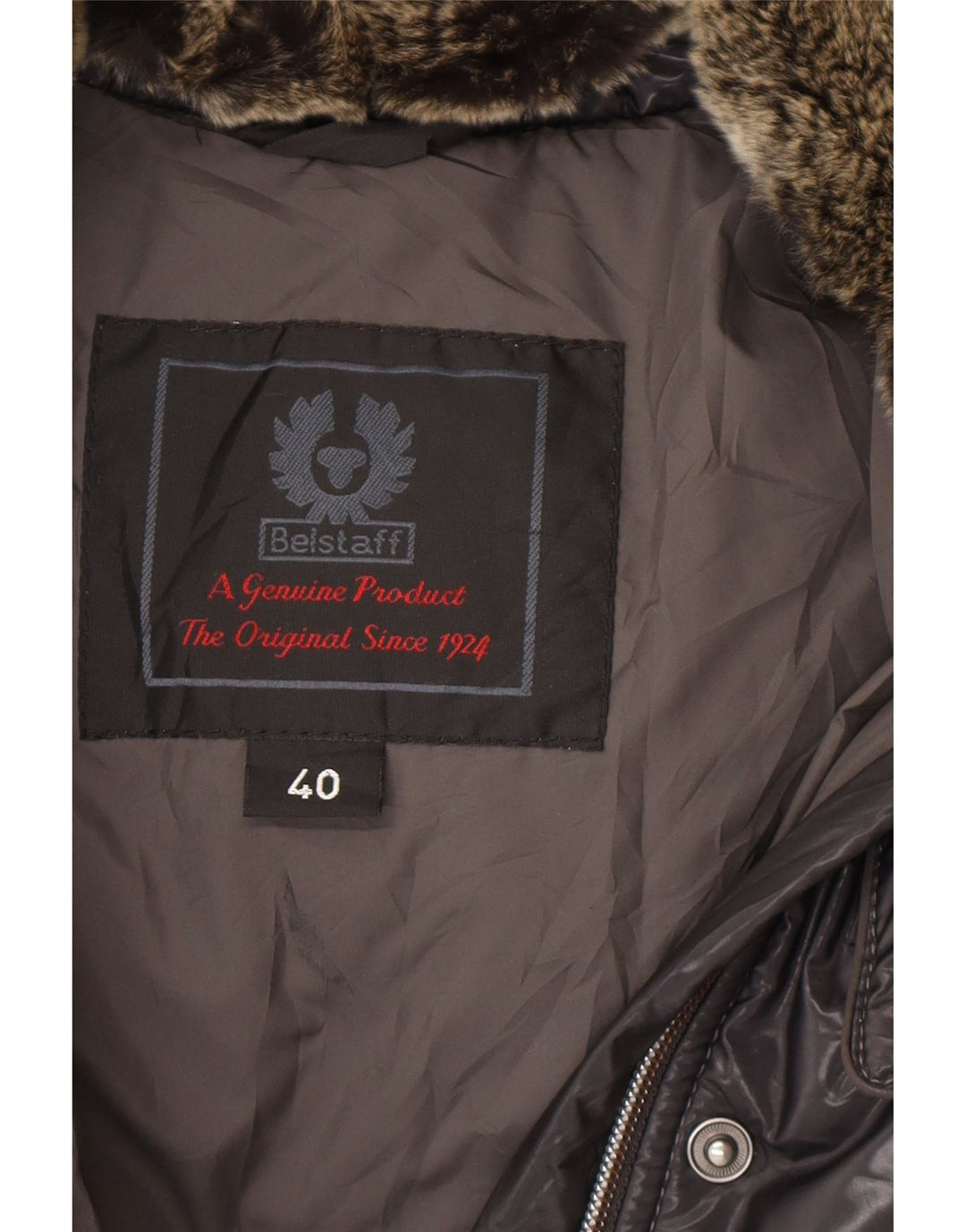 Giacca imbottita da donna BELSTAFF EU 40 piccola in nylon grigio