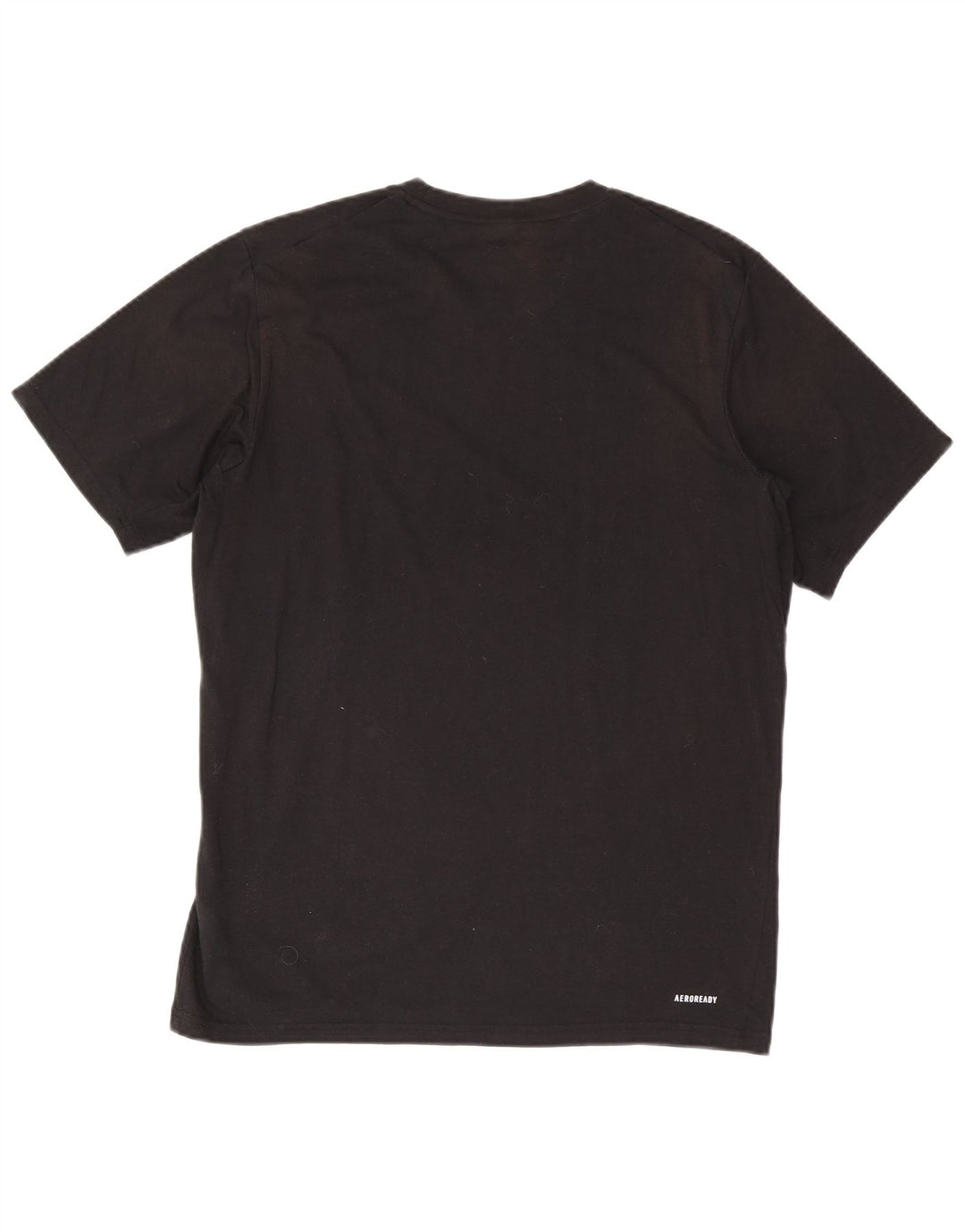 Maglietta Adidas Aeroready da uomo, grande, in poliestere nero