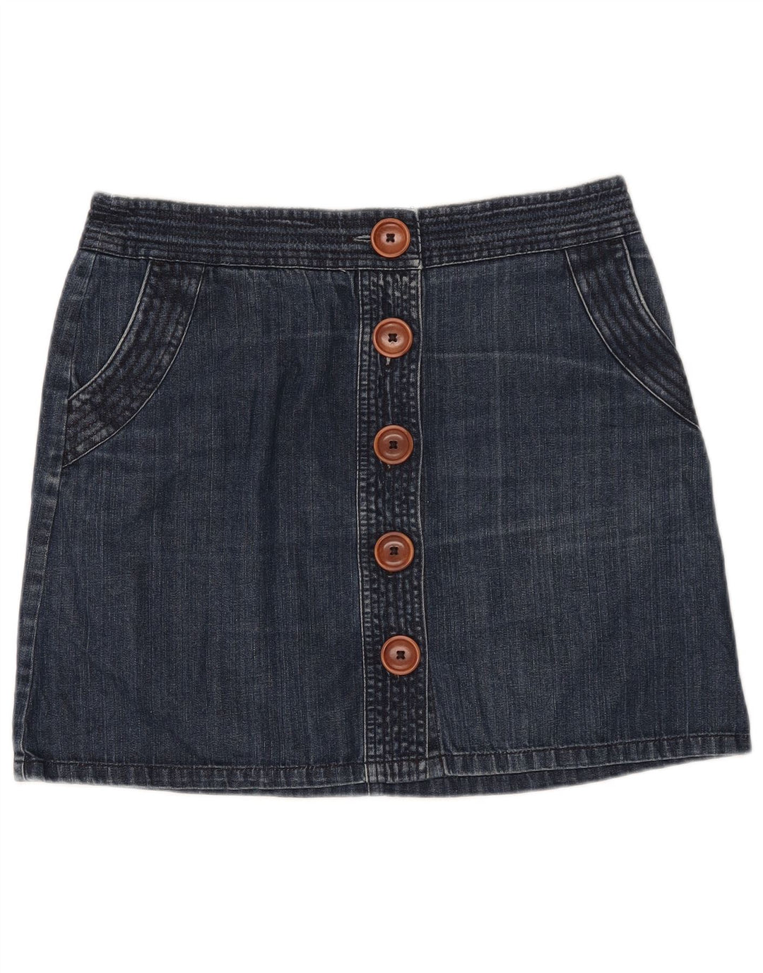 BODEN Gonna in denim da donna UK 14 Grande W32 Cotone blu navy