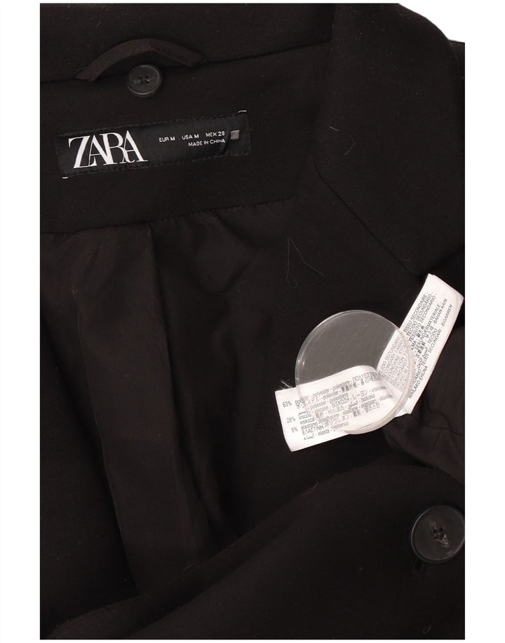 Cappotto da donna Zara UK 14 poliestere nero medio