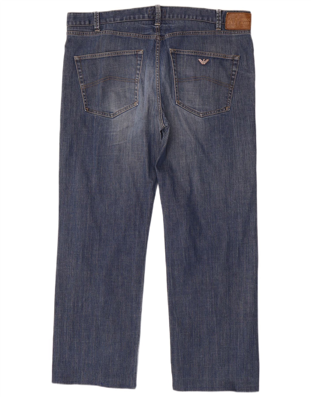Jeans dritti da uomo ARMANI W38 L30 cotone blu