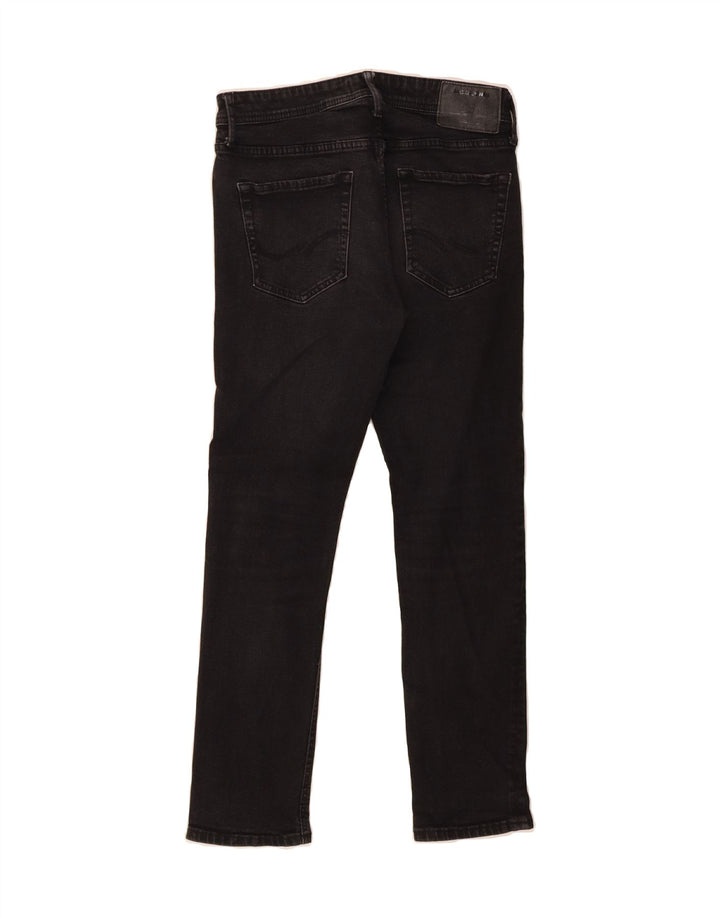 JACK & JONES Mens GLENN Slim Jeans W30 L30 Black Cotton Vintage Jack & Jones and Second-Hand Jack & Jones from Messina Hembry 