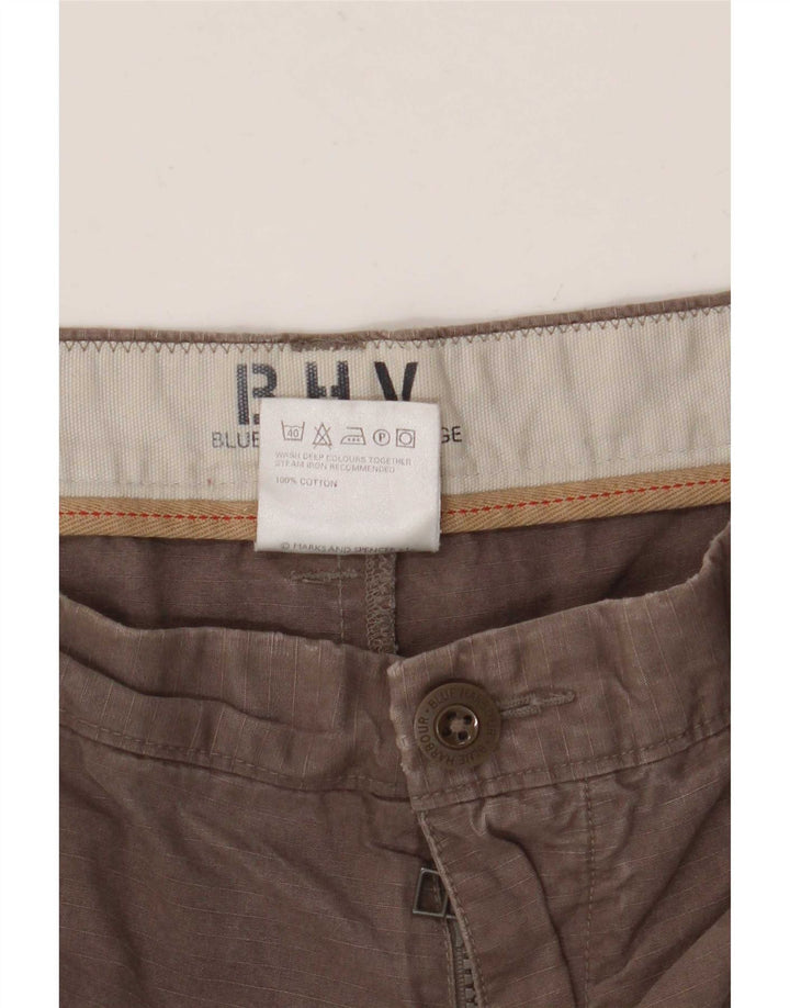 Pantaloni chino dritti Marks & Spencer da uomo blu Harbour W40 L27 grigi