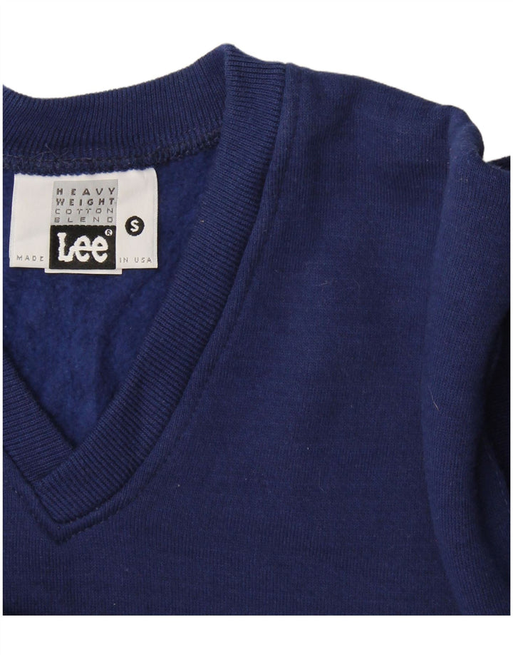 Felpa da uomo Lee Maglione piccolo in cotone blu navy