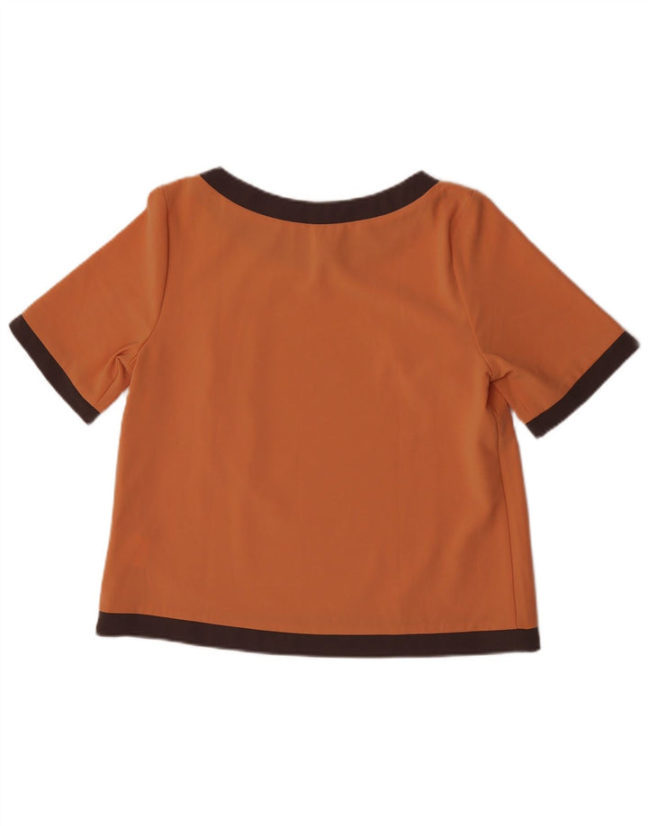 Camicetta corta da donna Carrera Top UK 10 Small Arancione Colourblock Poliestere