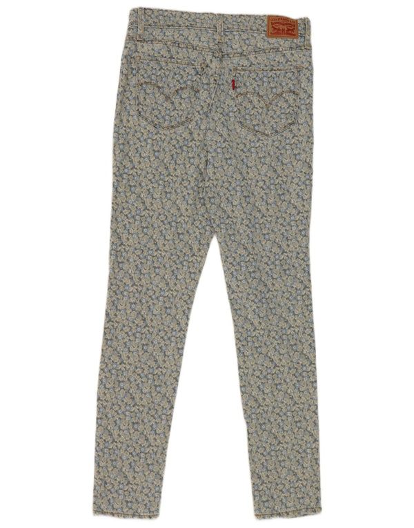Jeans skinny modellanti Levi's 311 da donna W27 L30 in cotone floreale blu