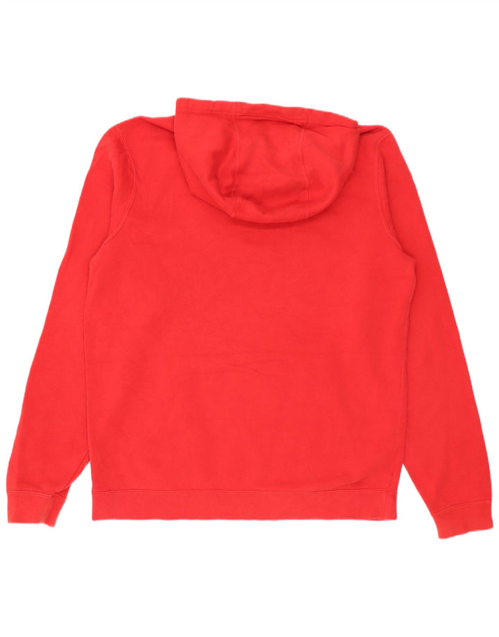 Felpa con cappuccio grafica Nike da uomo in cotone rosso medio