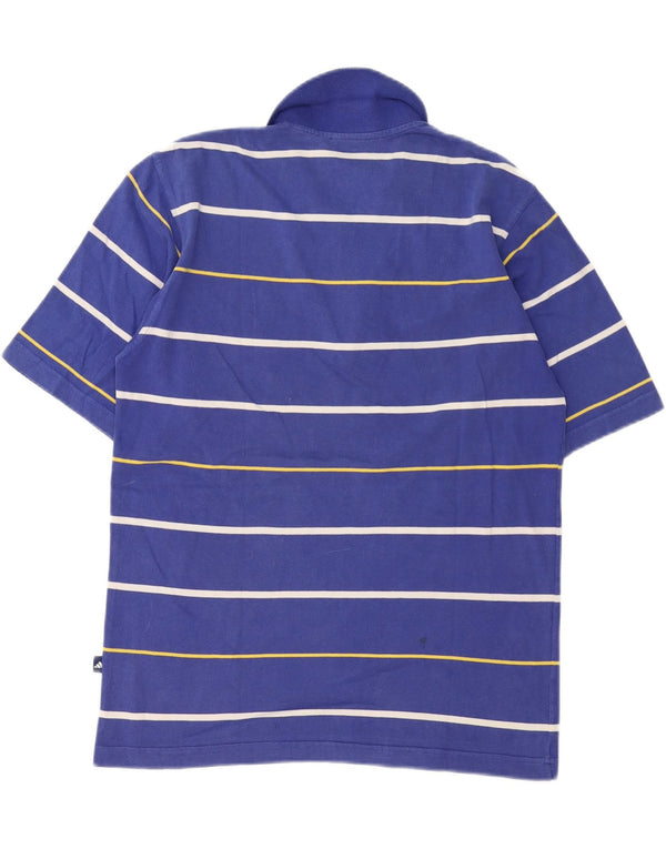 Polo Adidas da uomo UK 36/38 piccola in cotone a righe blu
