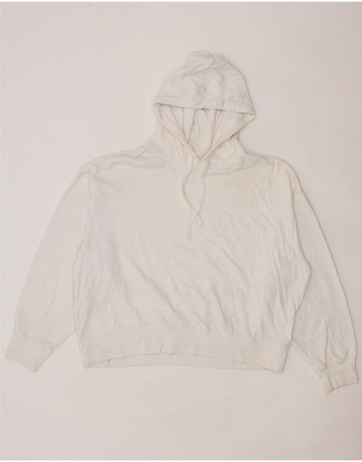 COS Womens Oversized Hoodie Jumper UK 16 Large White Cotton Vintage Cos and Second-Hand Cos from Messina Hembry 