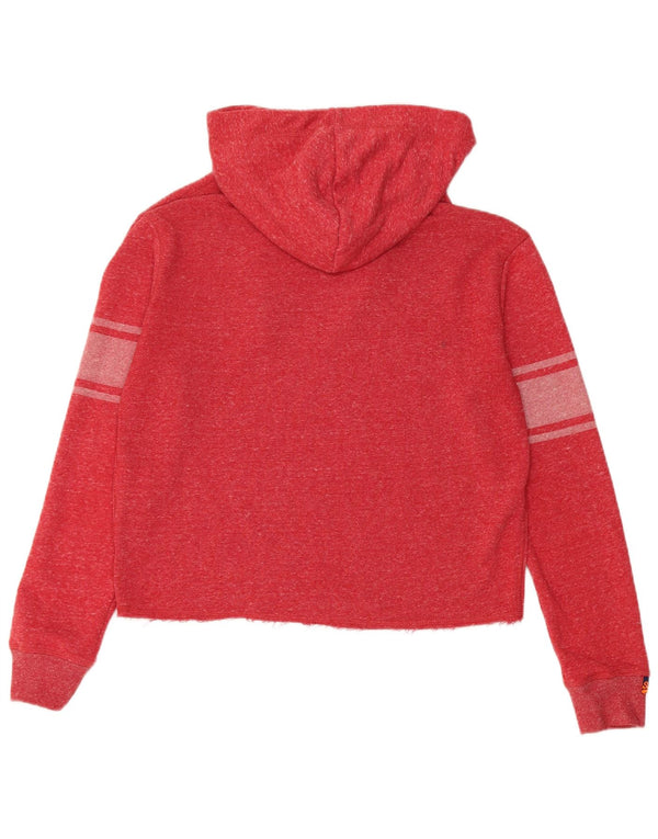 Felpa con cappuccio oversize con grafica Osaka da donna Superdry UK 10 piccola rossa